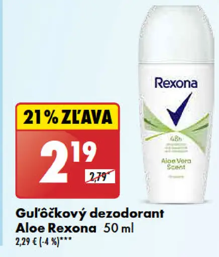 Guľôčkový dezodorant Aloe Rexona