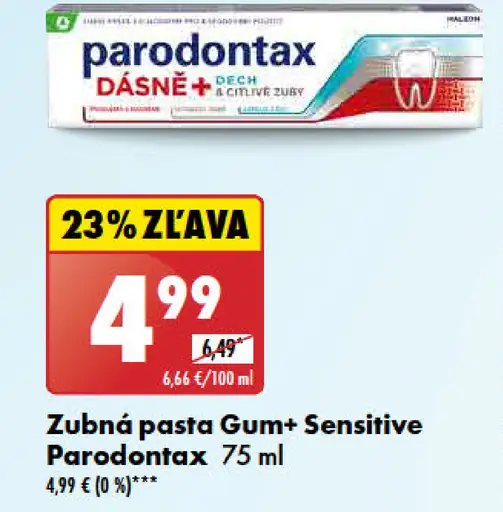 Parodontax Zubná pasta Gum+ Sensitive