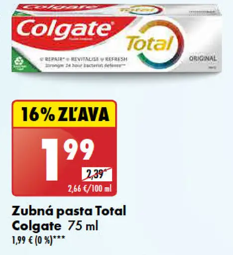 Colgate Zubná pasta Total