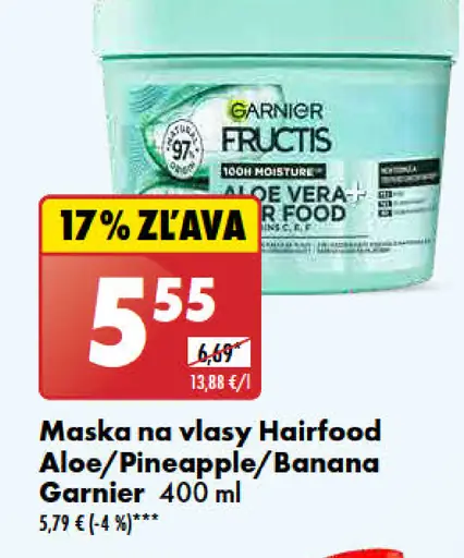 Maska na vlasy Hairfood Aloe/Pineapple/Banana