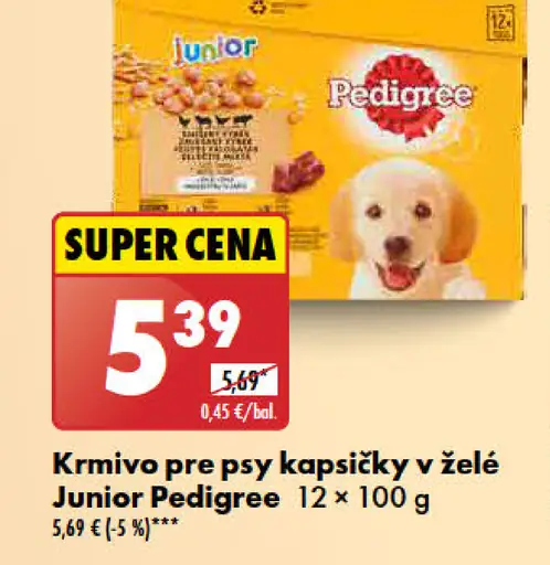 Pedigree Junior kapsičky pre psy
