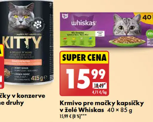 Whiskas Krmivo pre mačky kapsičky
