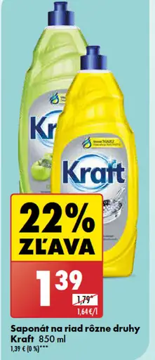 Saponát na riad rôzne druhy Kraft