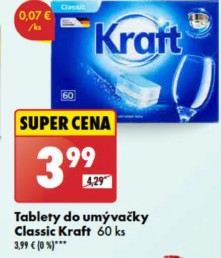 Kraft tablety do umývačky Classic