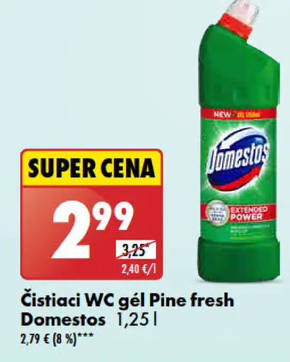 Domestos čistiaci WC gél Pine fresh