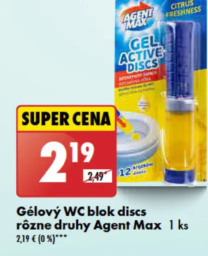 Agent Max gélový WC blok