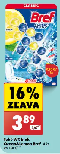 Bref tuhý WC blok Ocean&Lemon