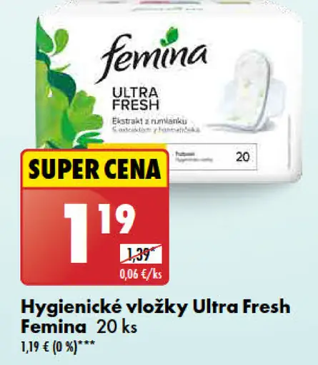 Femina Hygienické vložky Ultra Fresh