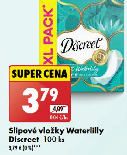 Discreet Slipové vložky Waterlilly