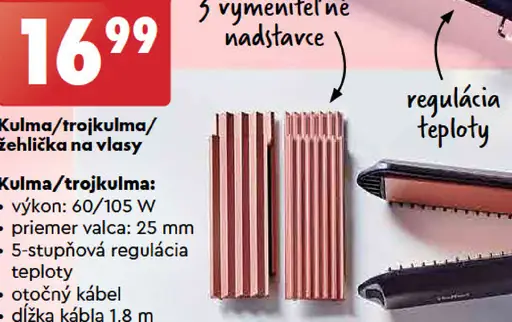 Hoffen Kulma, trojkulma, žehlička na vlasy