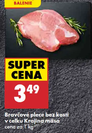 Bravčové plece bez kosti