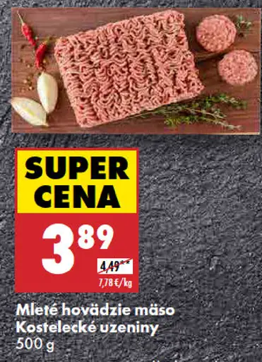 Mleté hovädzie mäso