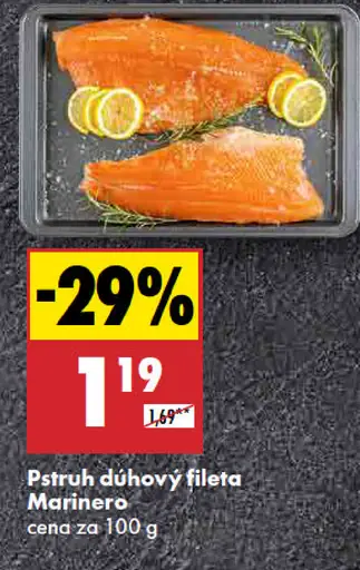 Pstruh dúhový fileta Marinero
