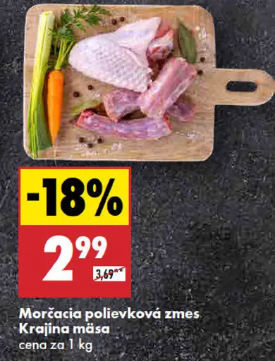 Krajina mäsa Morčacia polievková zmes