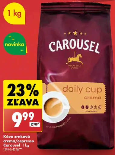 Carousel Káva zrnková daily cup crema