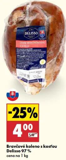 Delisso 97% bravčové koleno s kosťou