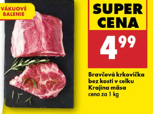 Bravčová krkovička bez kosti