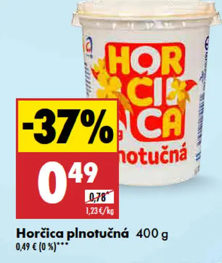 Horčica plnotučná