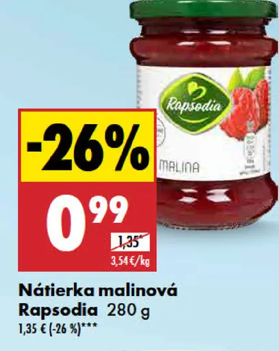 Rapsódia Nátierka malinová