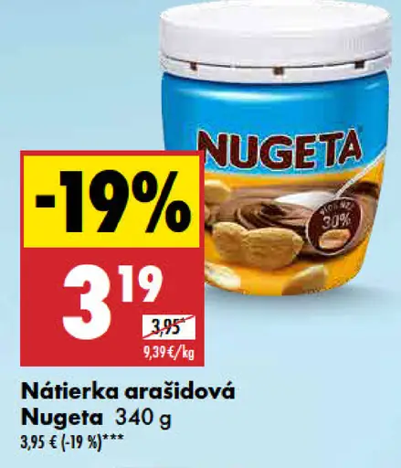 Nugeta Nátierka arašidová