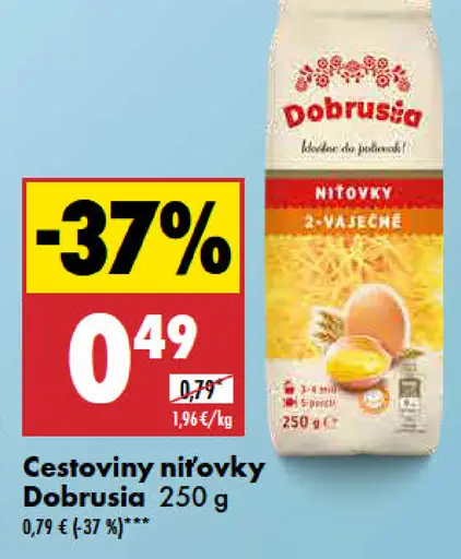 Dobruška Cestoviny niťovky