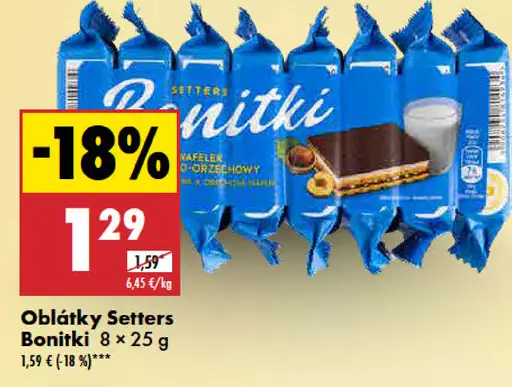 Bonitki Oblátky Setters