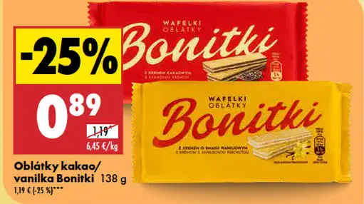 Bonitki Oblátky kakao/vanilka
