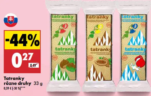 Tatranek Rôzne druhy Tatranky