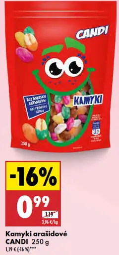 Candi Kamyki arašidové