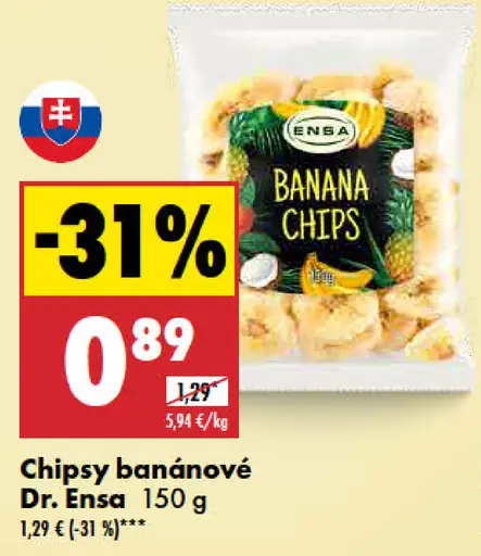 Dr. Ensa Chipsy banánové