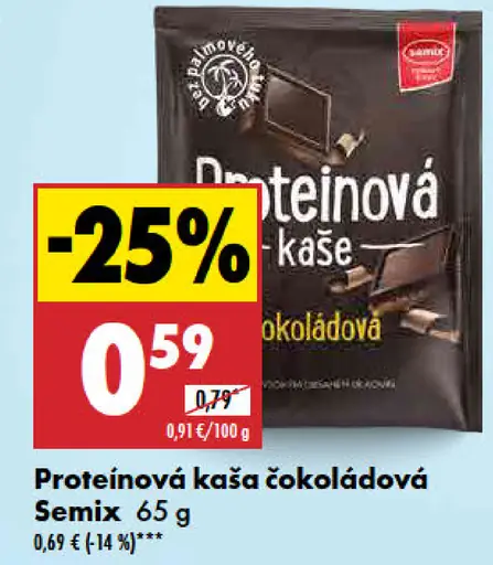 Semix Proteínová kaša čokoládová