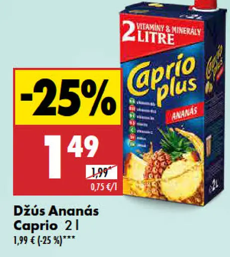 Caprio džús ananás