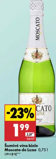 Moscato de Luxe Šumivé vino biele