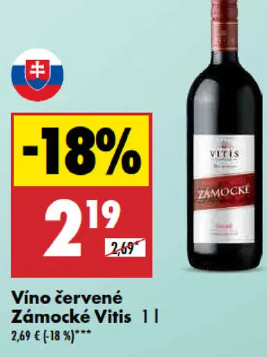 Vitis Vino červené Zámocké