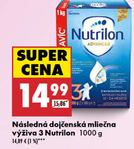 Nutrilon ADVANCED následná dojčenská mliečna výživa