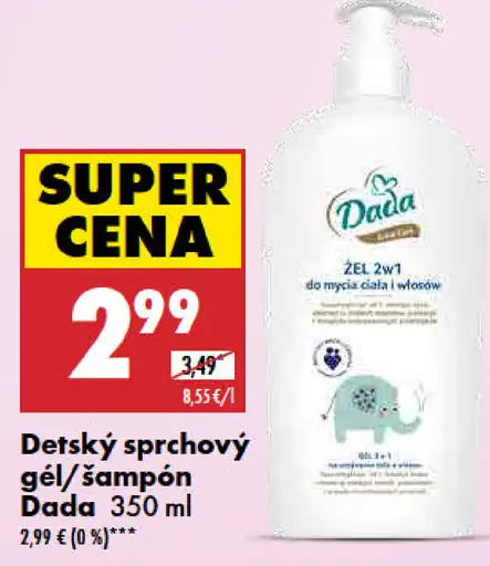 Dada Detský sprchový gél/šampón