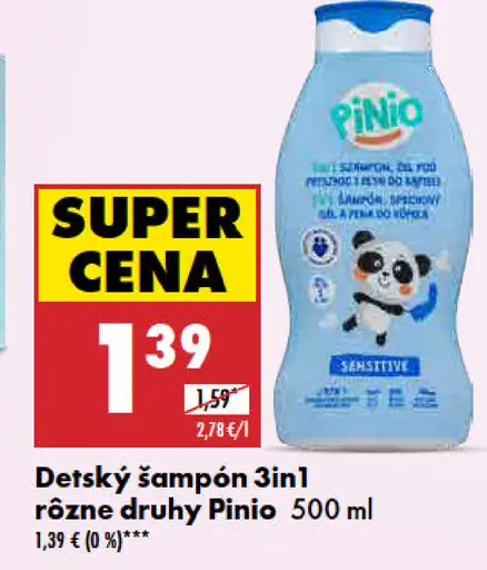 Pinio detský šampón 3in1