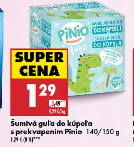 Pinio šumivá guľa do kúpeľa s prekvapením