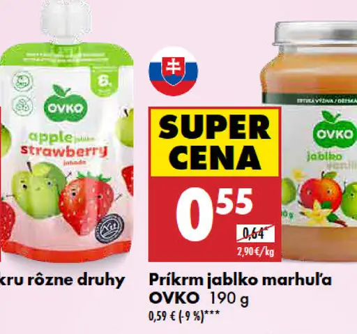 OVKO príkrm jablko marhuľa