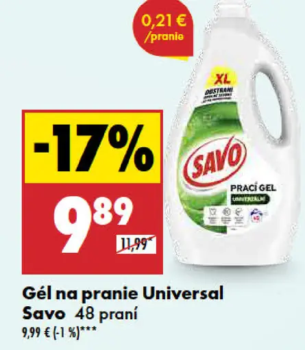 Savo Gél na pranie Universal