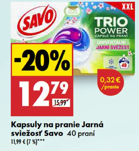 Savo Kapsule na pranie jarná sviežosť