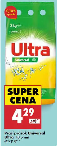 Ultra Prací prášok Universal
