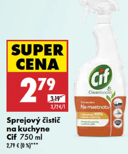 Cif sprejový čistič kuchyňa