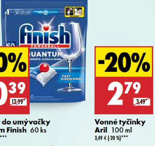 Finish kapsuly do umývačky Quantum