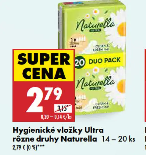 Naturella Hygienické vložky Ultra