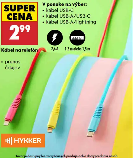 Hykker Kábel na telefón