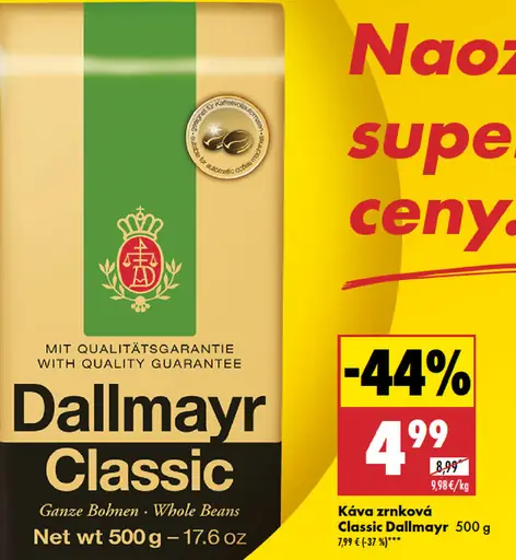 Dallmayr Classic Káva zrnková