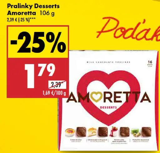 Amoretta Pralinky Desserts