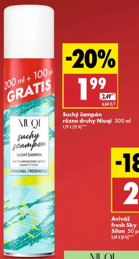 Niuqi suchý šampón