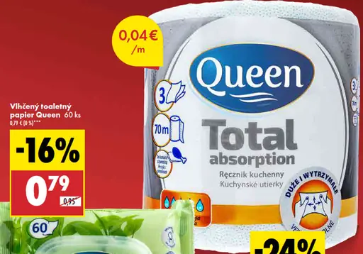 Queen Kuchynské utierky Total 3-vrstvové